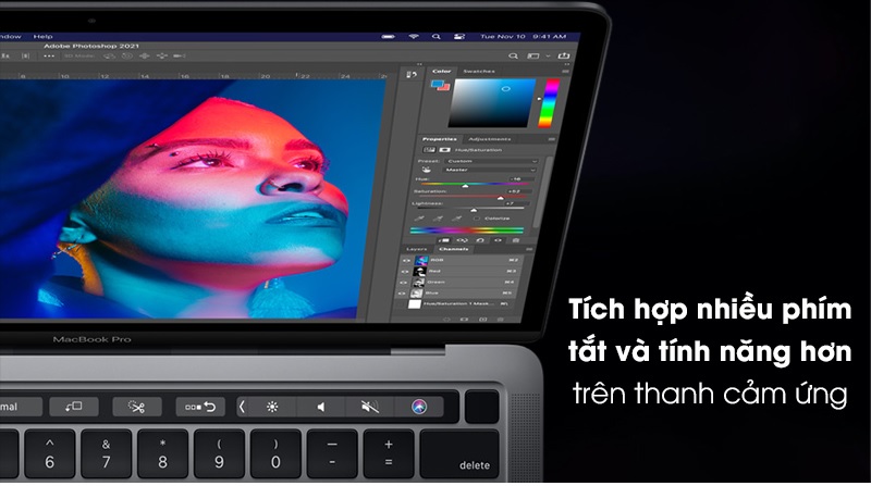 MacBook Pro M1 tích hợp nhiều phím